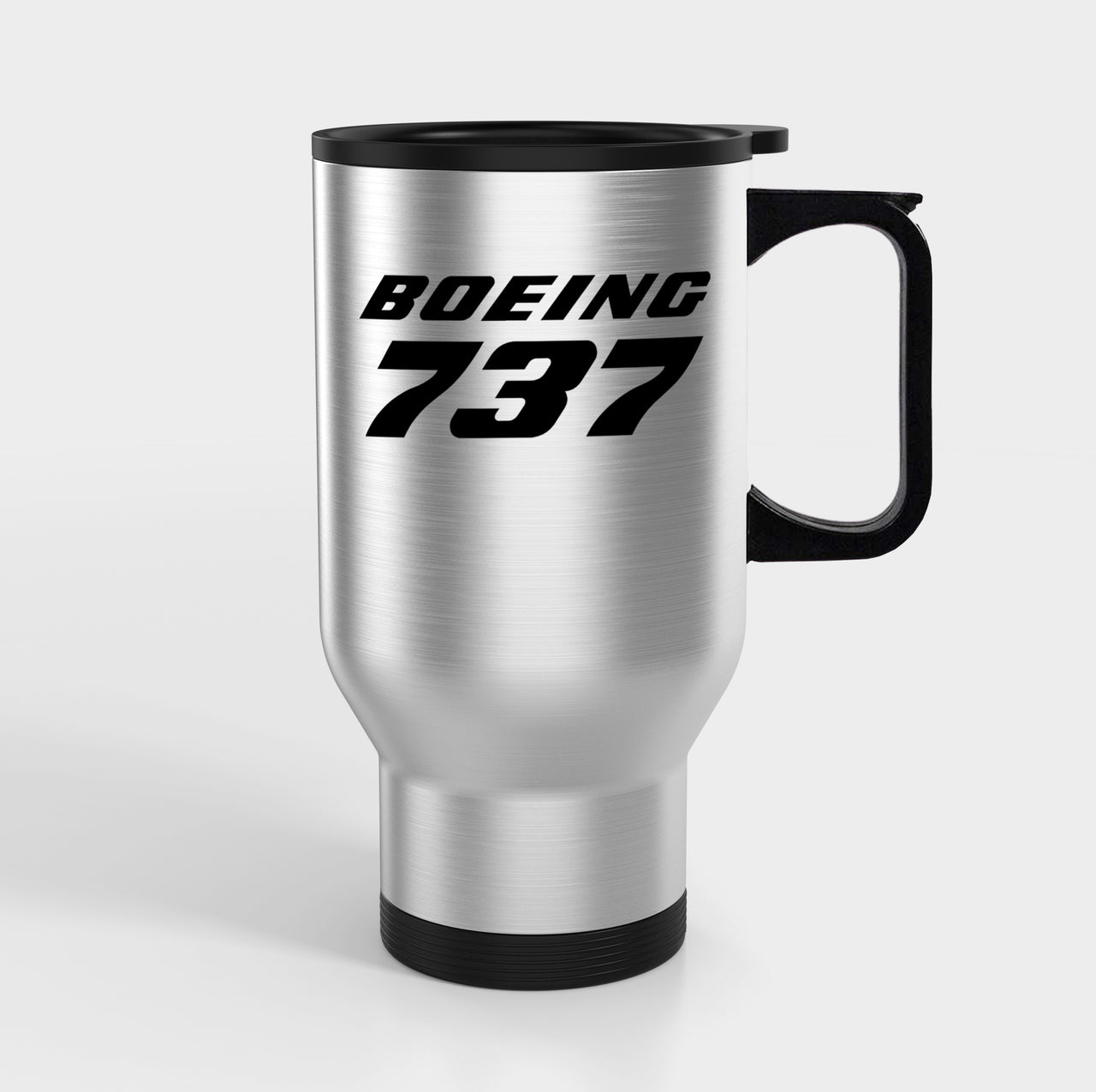 Boeing 737 & Text Designed Travel Mugs (With Holder)