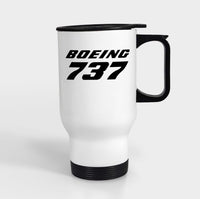 Thumbnail for Boeing 737 & Text Designed Travel Mugs (With Holder)