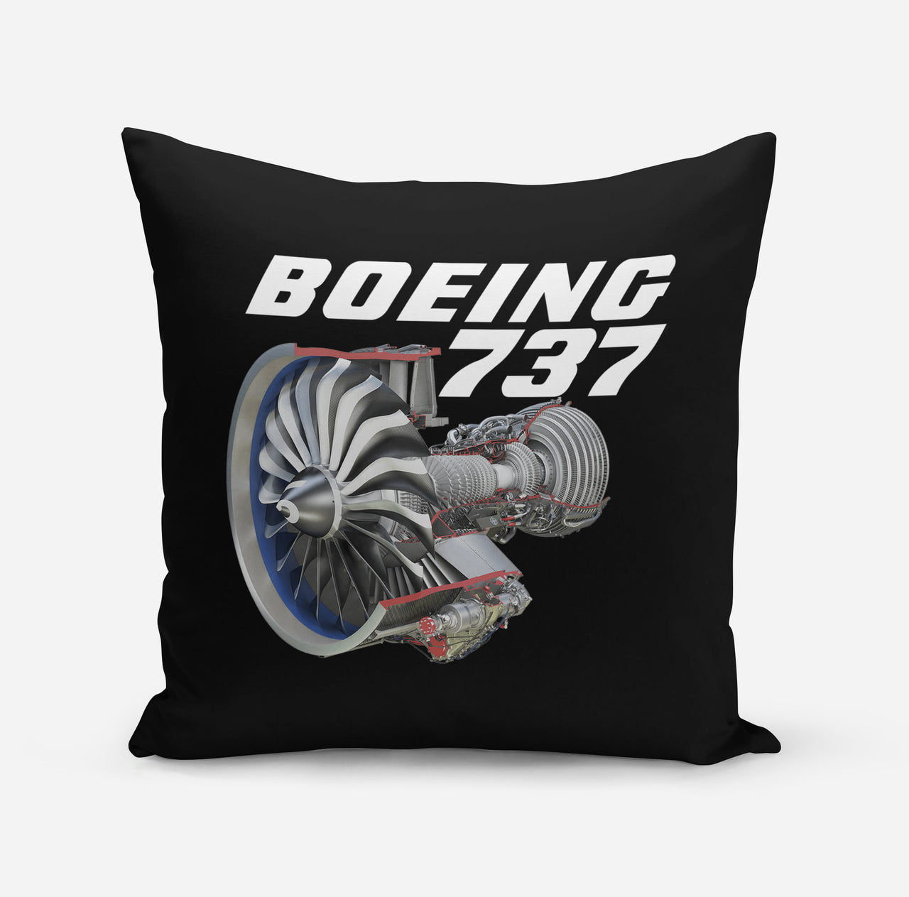 Boeing 737+Text & CFM LEAP-1 Engine Designed Pillows