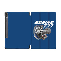 Thumbnail for Boeing 737+Text & CFM LEAP-1 Engine Designed Samsung Tablet Cases