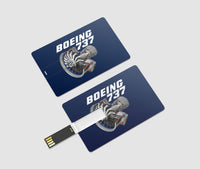 Thumbnail for Boeing 737+Text & CFM LEAP-1 Engine Designed USB Cards