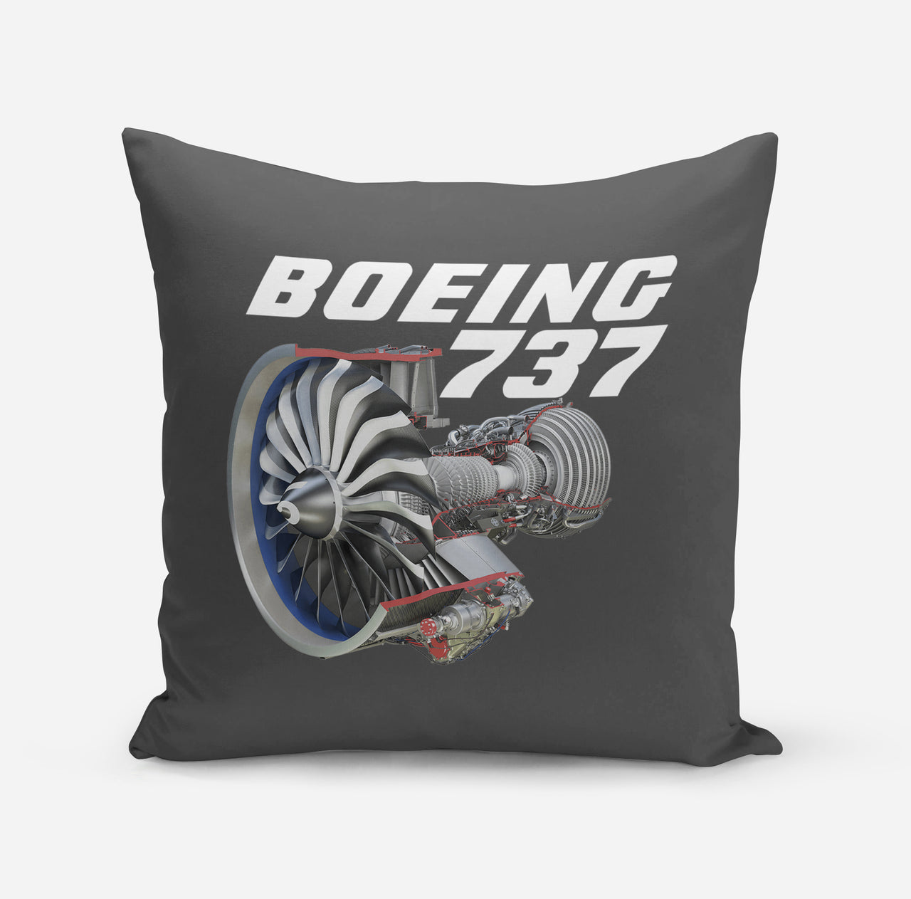 Boeing 737+Text & CFM LEAP-1 Engine Designed Pillows