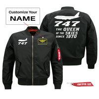 Thumbnail for Boeing 747 Queen of The Skies (2) Designed Pilot Jackets (Customizable)