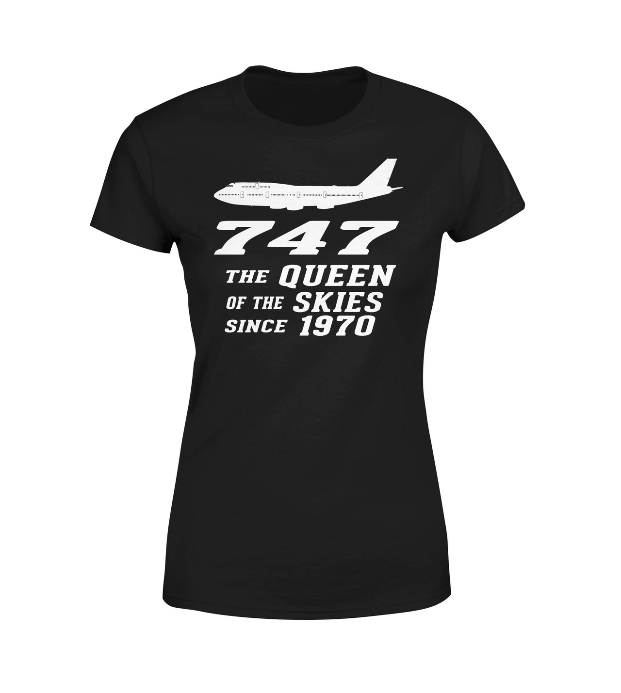 Boeing 747 - Queen of the Skies (2) Designed Women T-Shirts