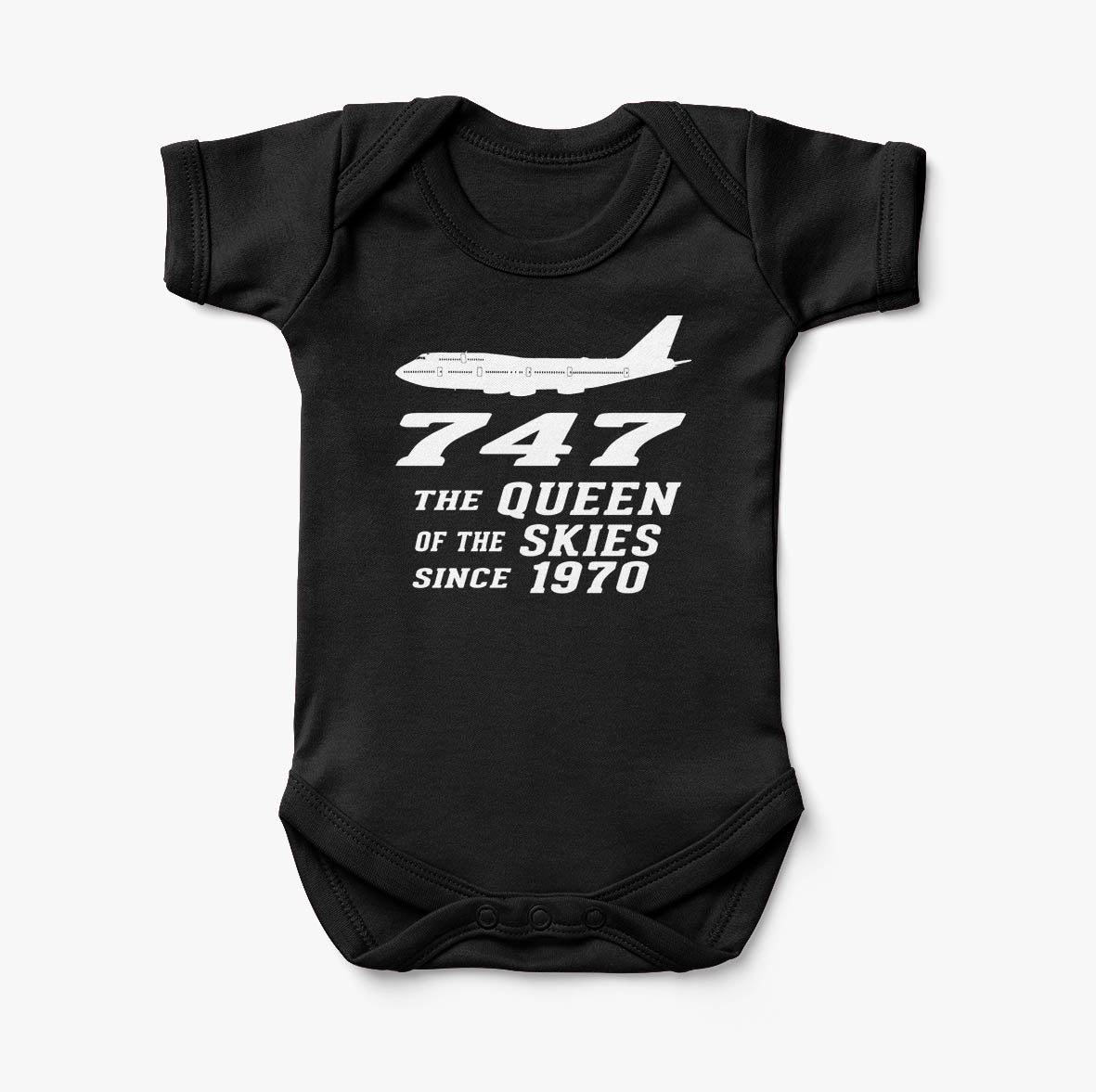 Boeing 747 - Queen of the Skies (2) Designed Baby Bodysuits