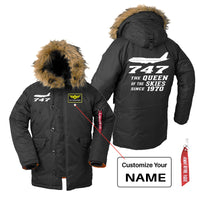 Thumbnail for Boeing 747 - Queen of the Skies (2) Designed Parka Bomber Jackets