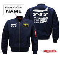 Thumbnail for Boeing 747 Queen of The Skies (2) Designed Pilot Jackets (Customizable)