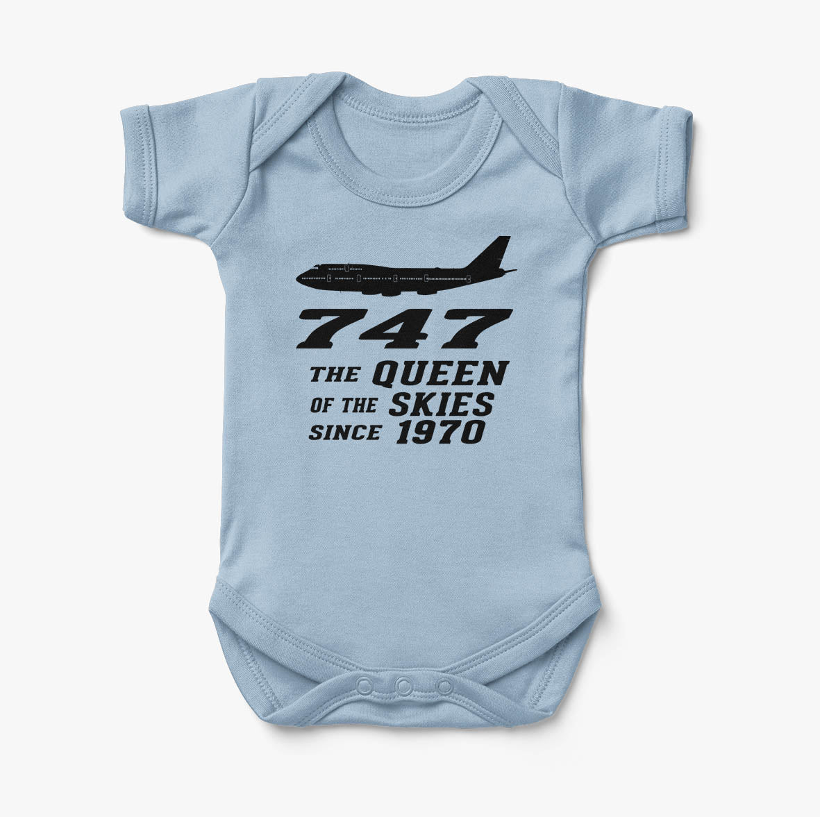 Boeing 747 - Queen of the Skies (2) Designed Baby Bodysuits