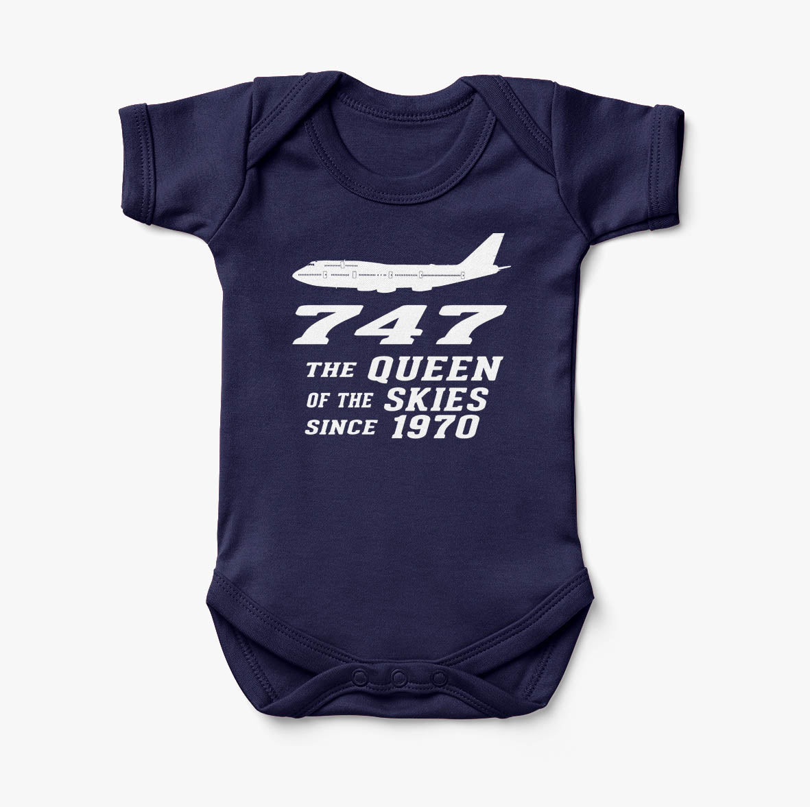 Boeing 747 - Queen of the Skies (2) Designed Baby Bodysuits