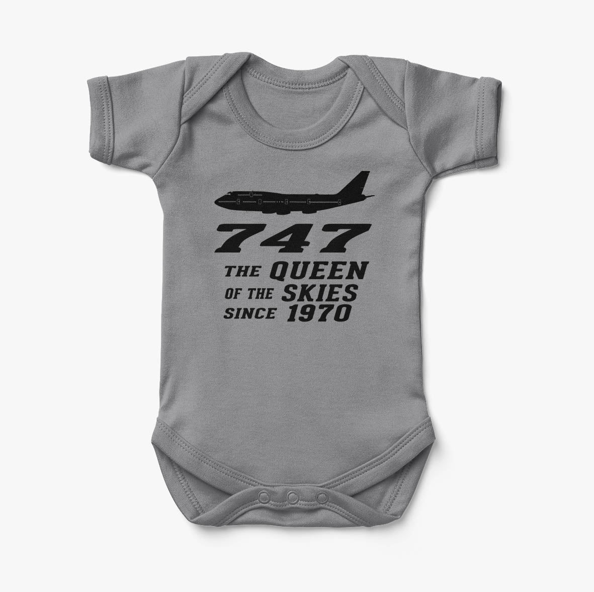 Boeing 747 - Queen of the Skies (2) Designed Baby Bodysuits