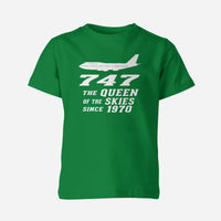 Thumbnail for Boeing 747 - Queen of the Skies (2) Designed Children T-Shirts