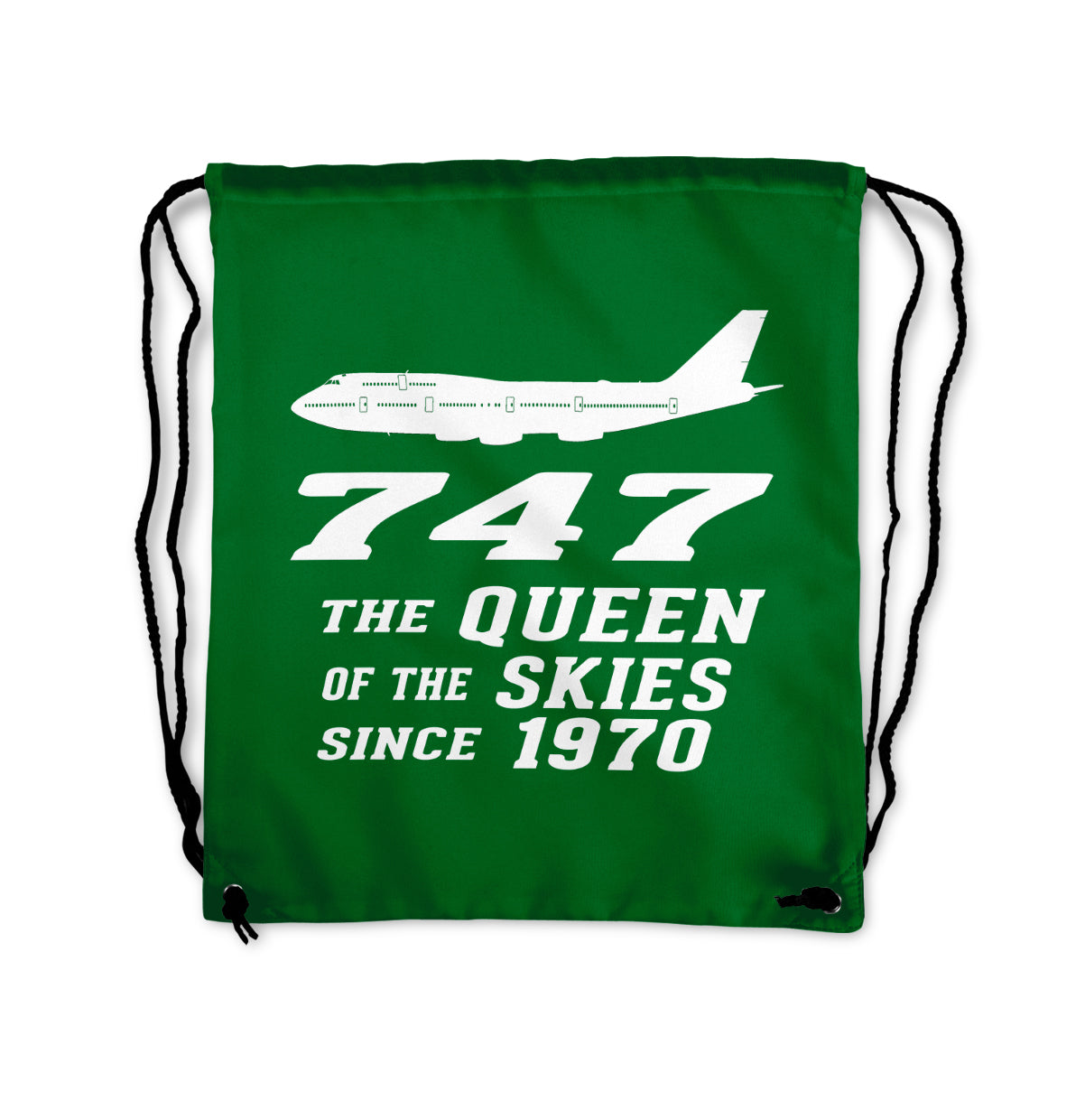 Boeing 747 - Queen of the Skies (2) Designed Drawstring Bags