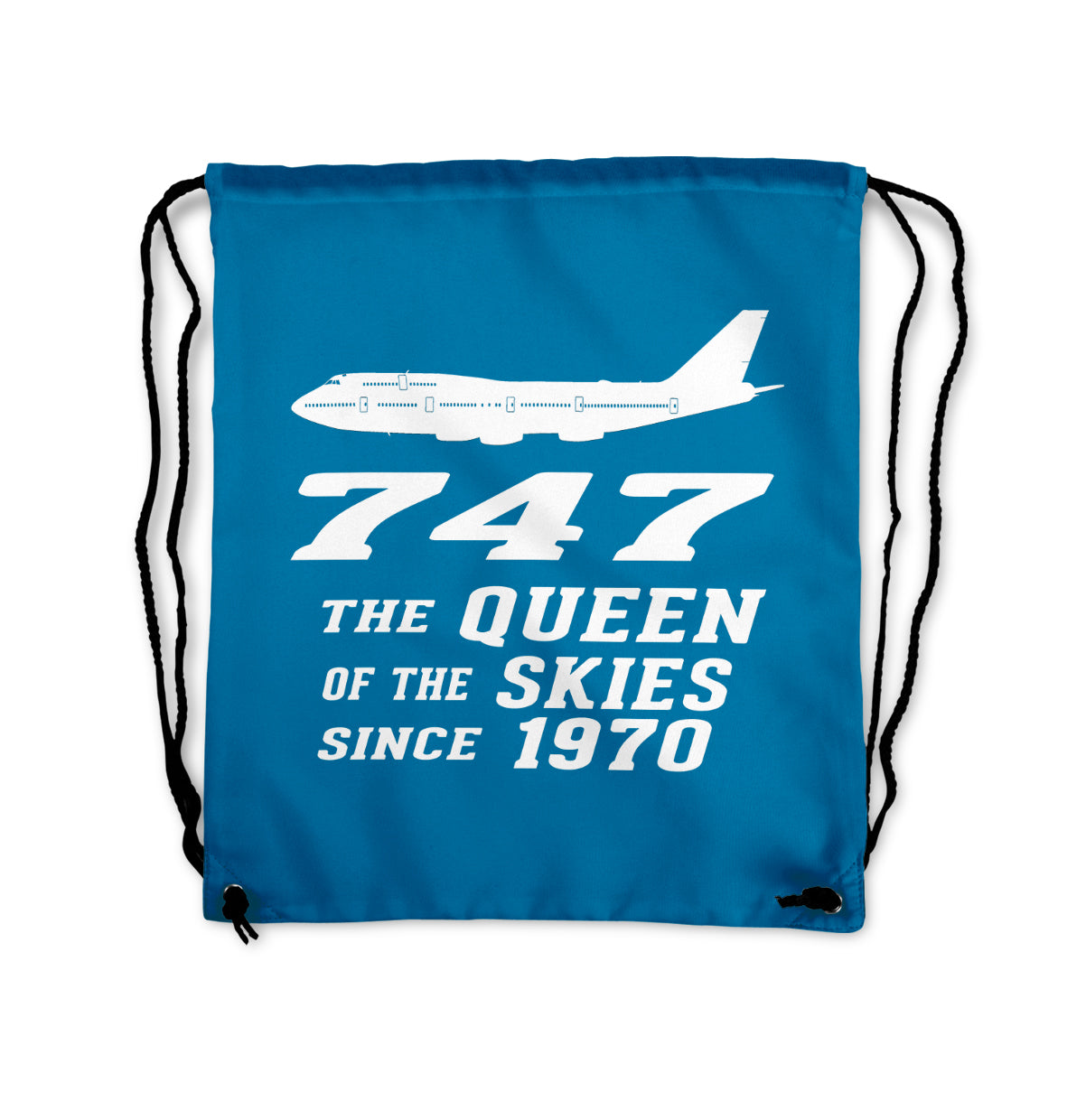 Boeing 747 - Queen of the Skies (2) Designed Drawstring Bags