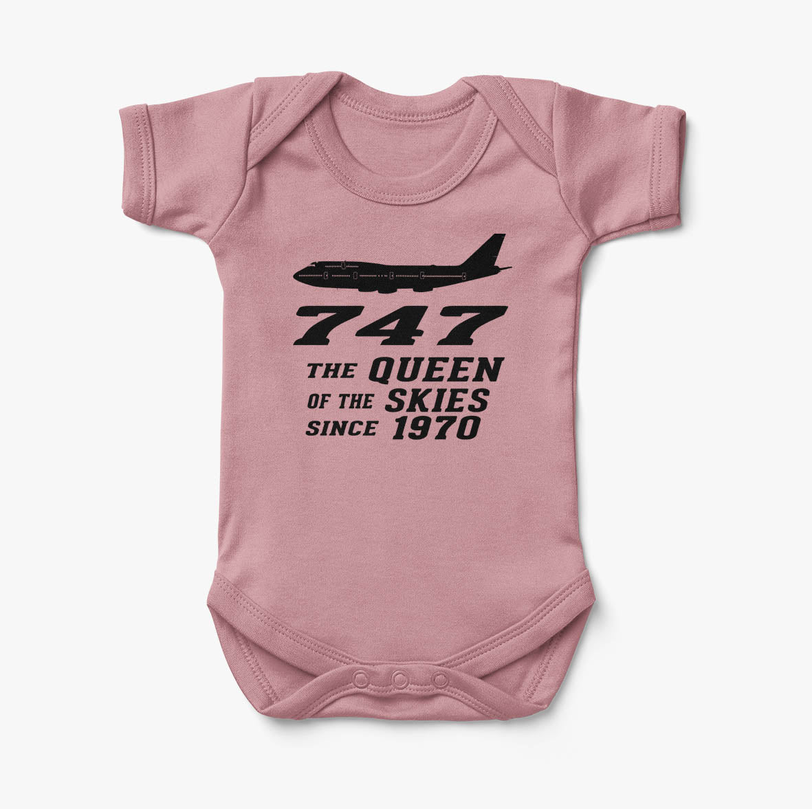 Boeing 747 - Queen of the Skies (2) Designed Baby Bodysuits