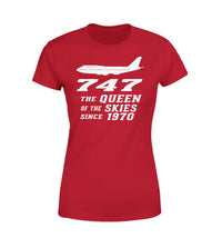 Thumbnail for Boeing 747 - Queen of the Skies (2) Designed Women T-Shirts