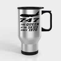 Thumbnail for Boeing 747 - Queen of the Skies (2) Designed Travel Mugs (With Holder)