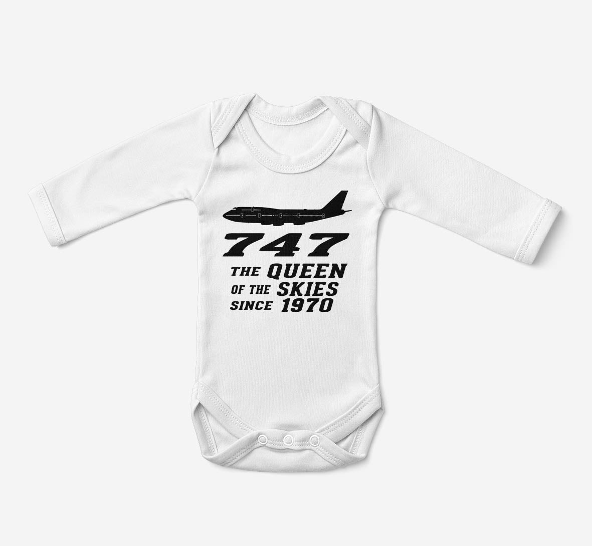 Boeing 747 - Queen of the Skies (2) Designed Baby Bodysuits