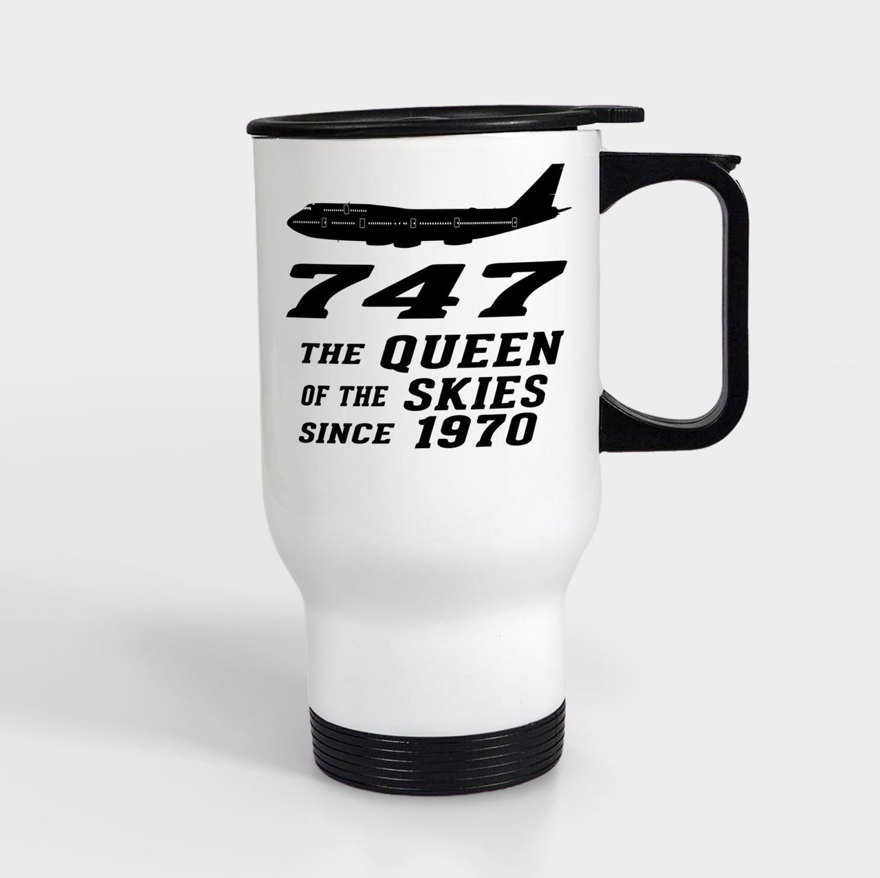 Boeing 747 - Queen of the Skies (2) Designed Travel Mugs (With Holder)