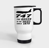 Thumbnail for Boeing 747 - Queen of the Skies (2) Designed Travel Mugs (With Holder)
