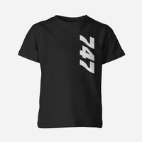 Thumbnail for 747 Side Text Designed Children T-Shirts