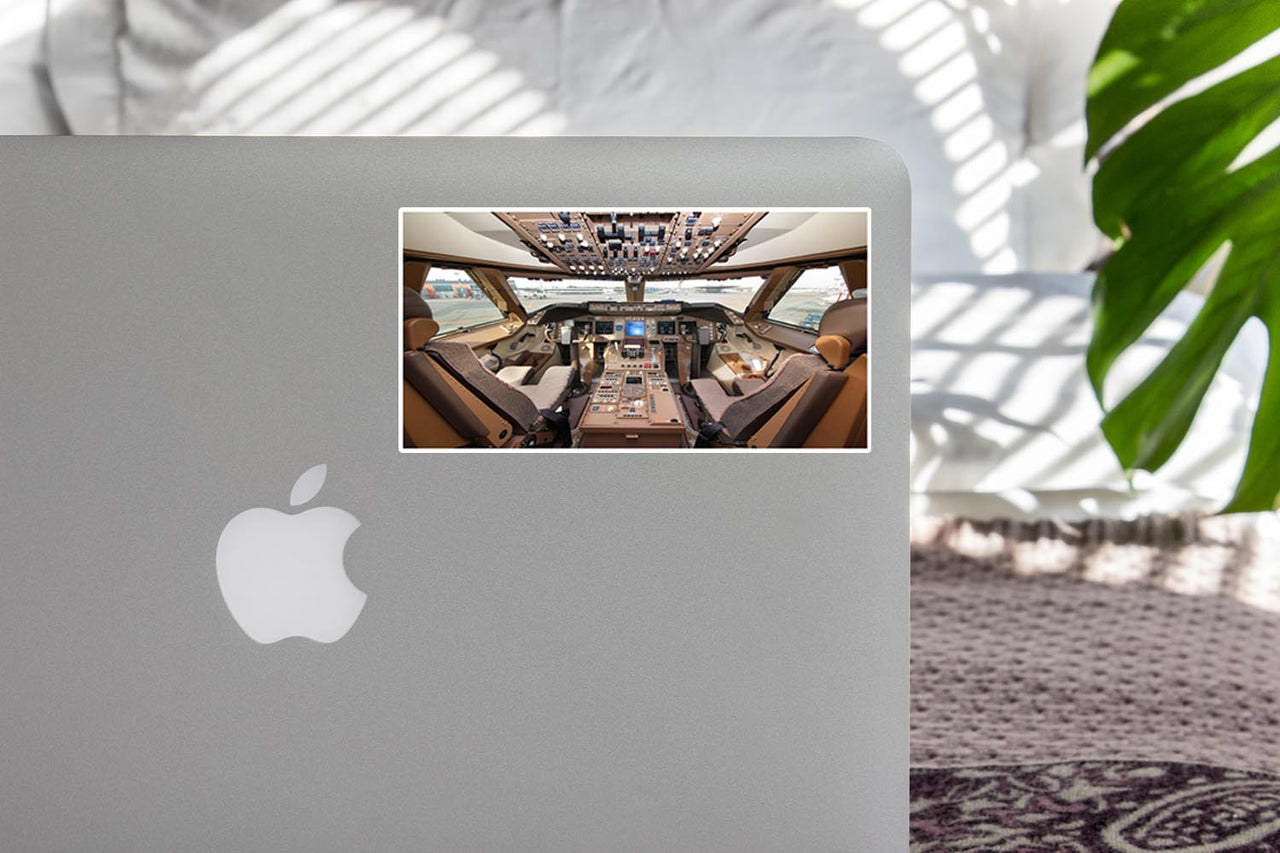 Boeing 747 Cockpit Designed Stickers