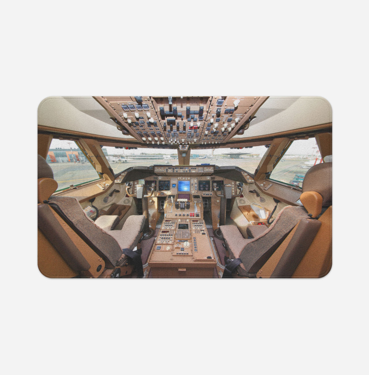 Boeing 747 Cockpit Designed Bath Mats