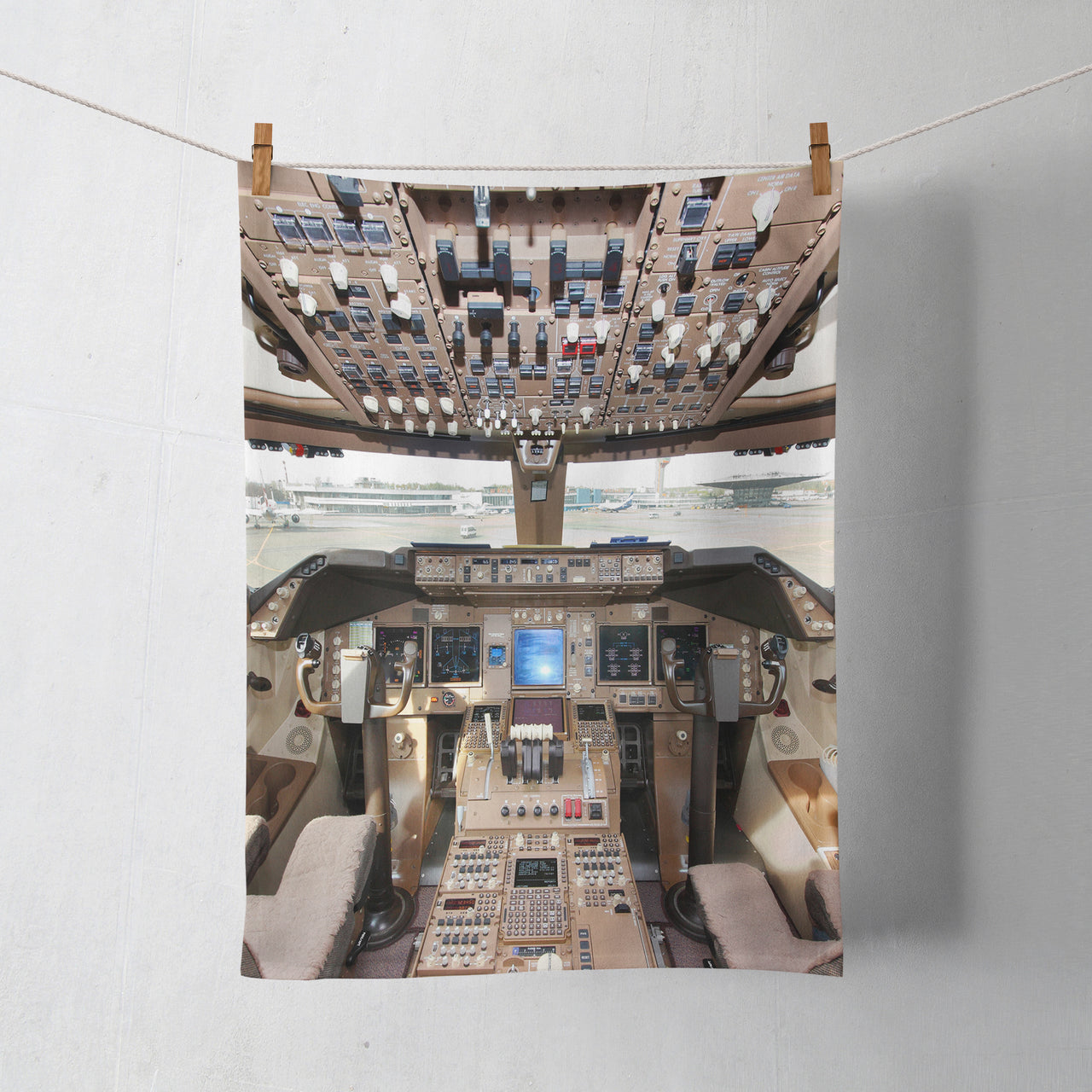 Boeing 747 Cockpit Designed Towels