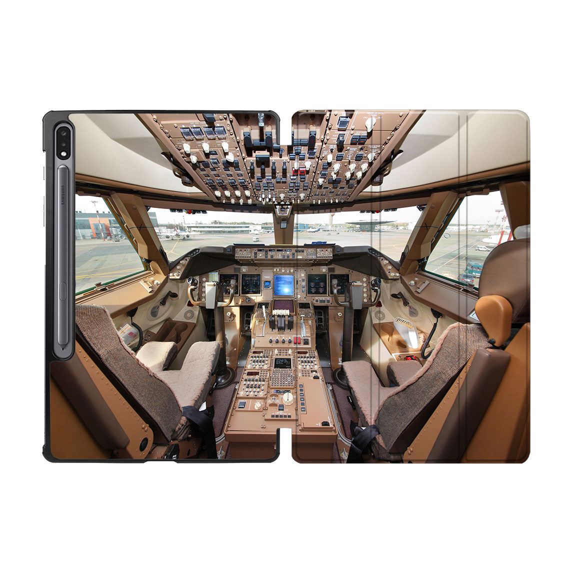 Boeing 747 Cockpit Designed Samsung Tablet Cases