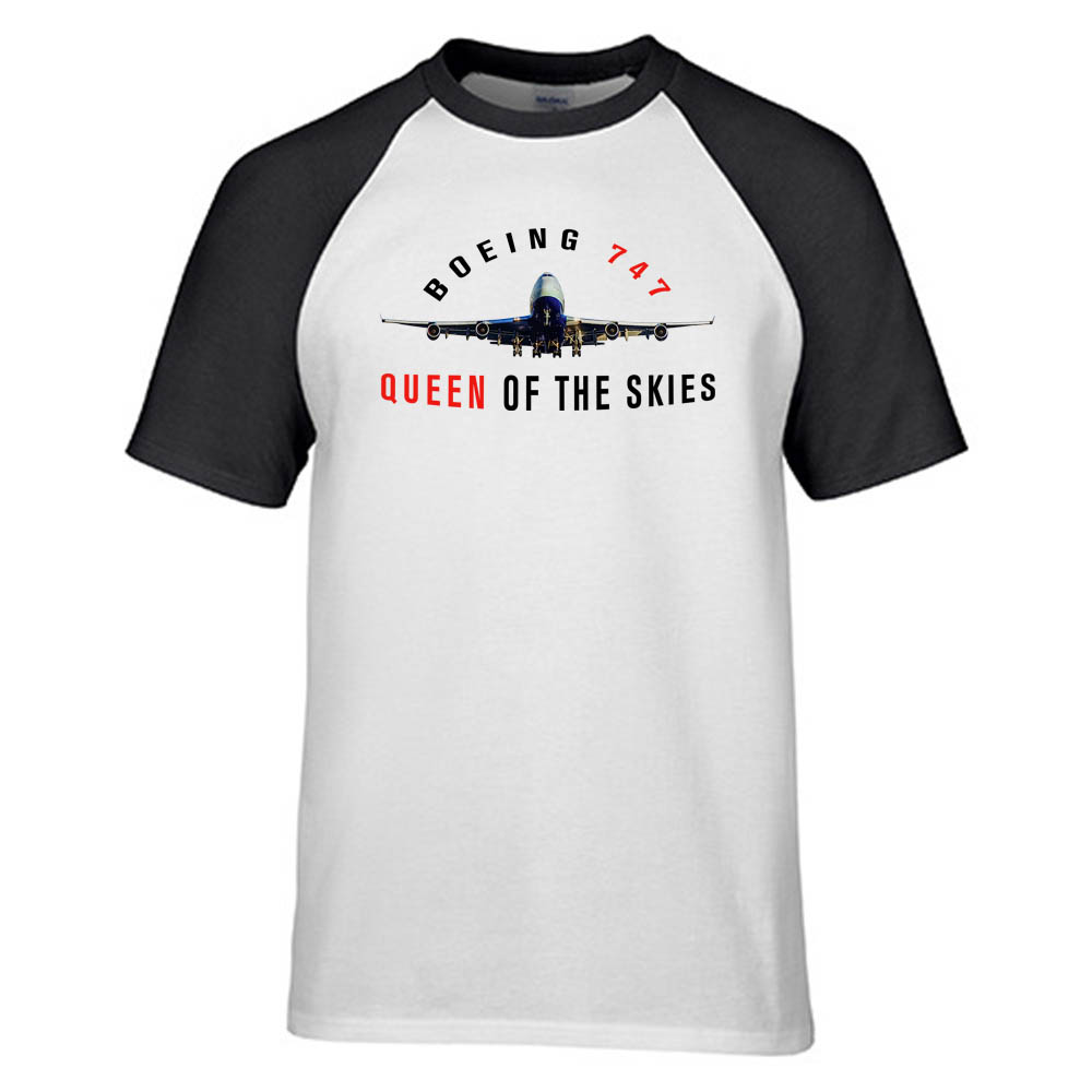 Boeing 747 Queen of the Skies Designed Raglan T-Shirts