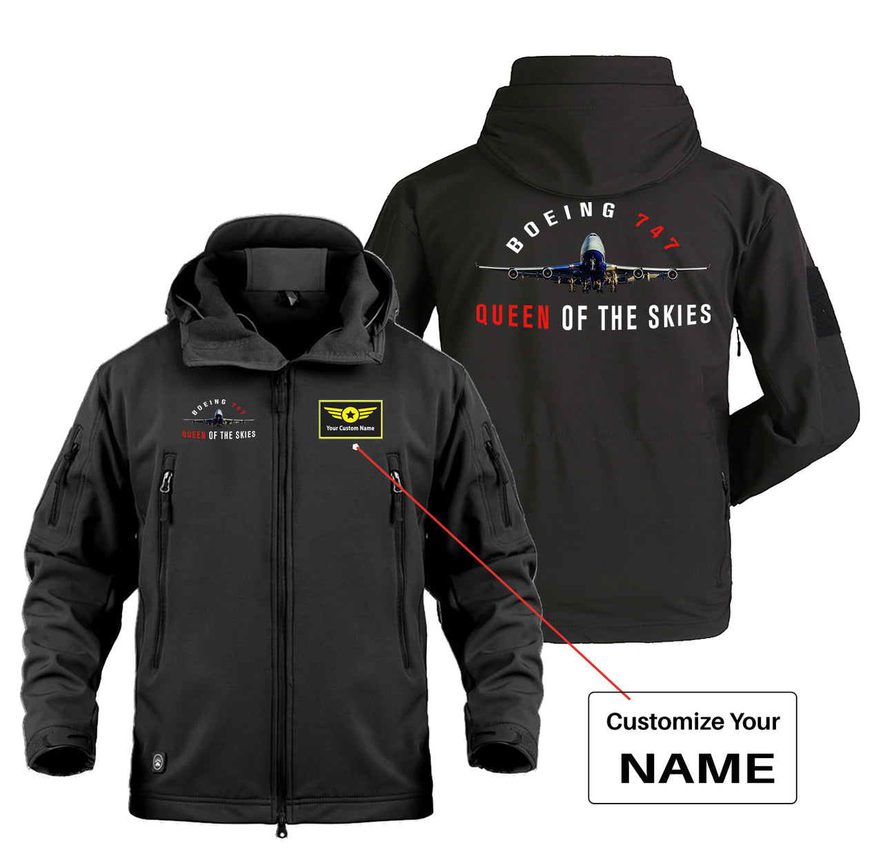 Boeing 747 Queen of the Skies Designed Military Jackets (Customizable)