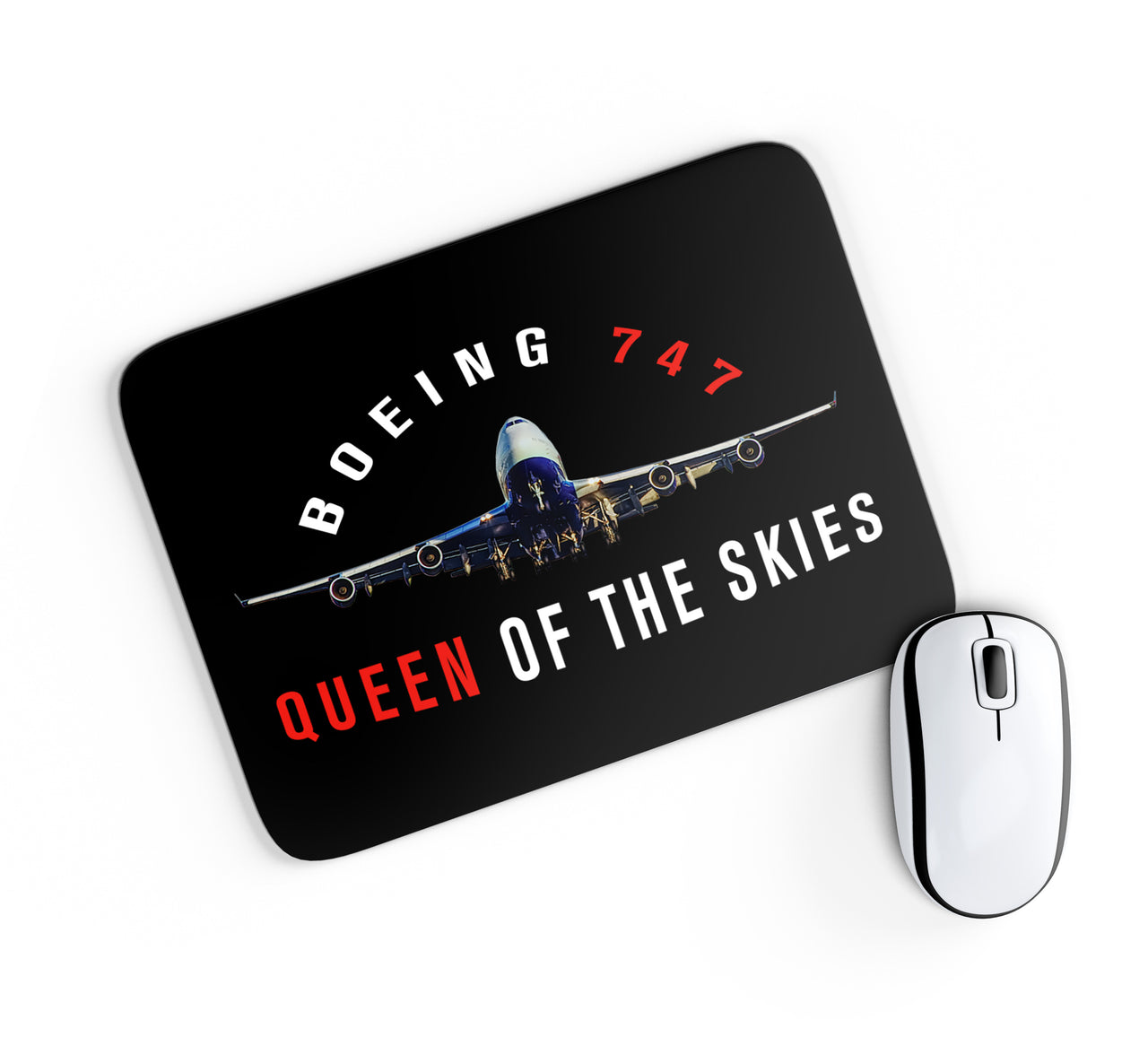 Boeing 747 Queen of the Skies Designed Mouse Pads