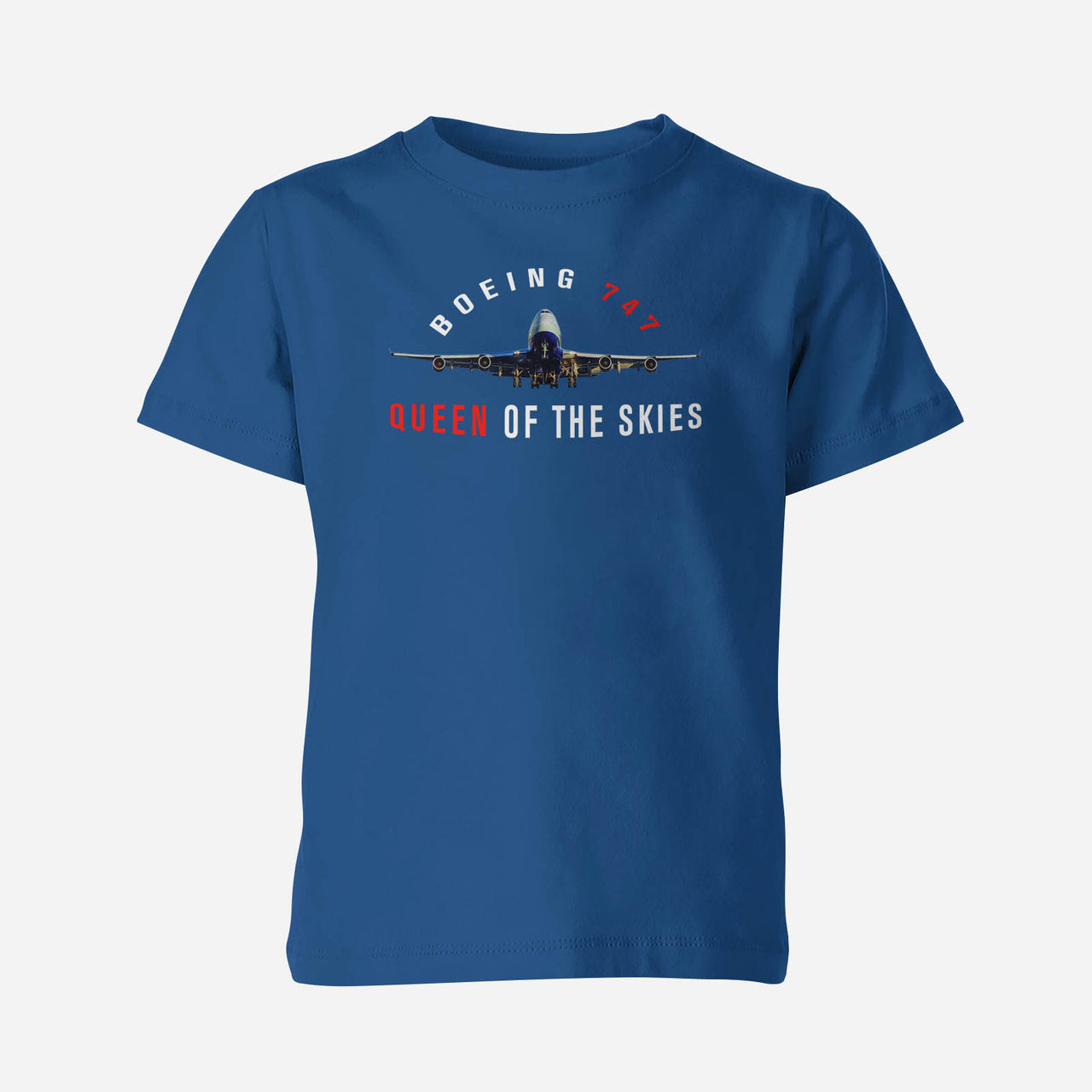 Boeing 747 Queen of the Skies Designed Children T-Shirts