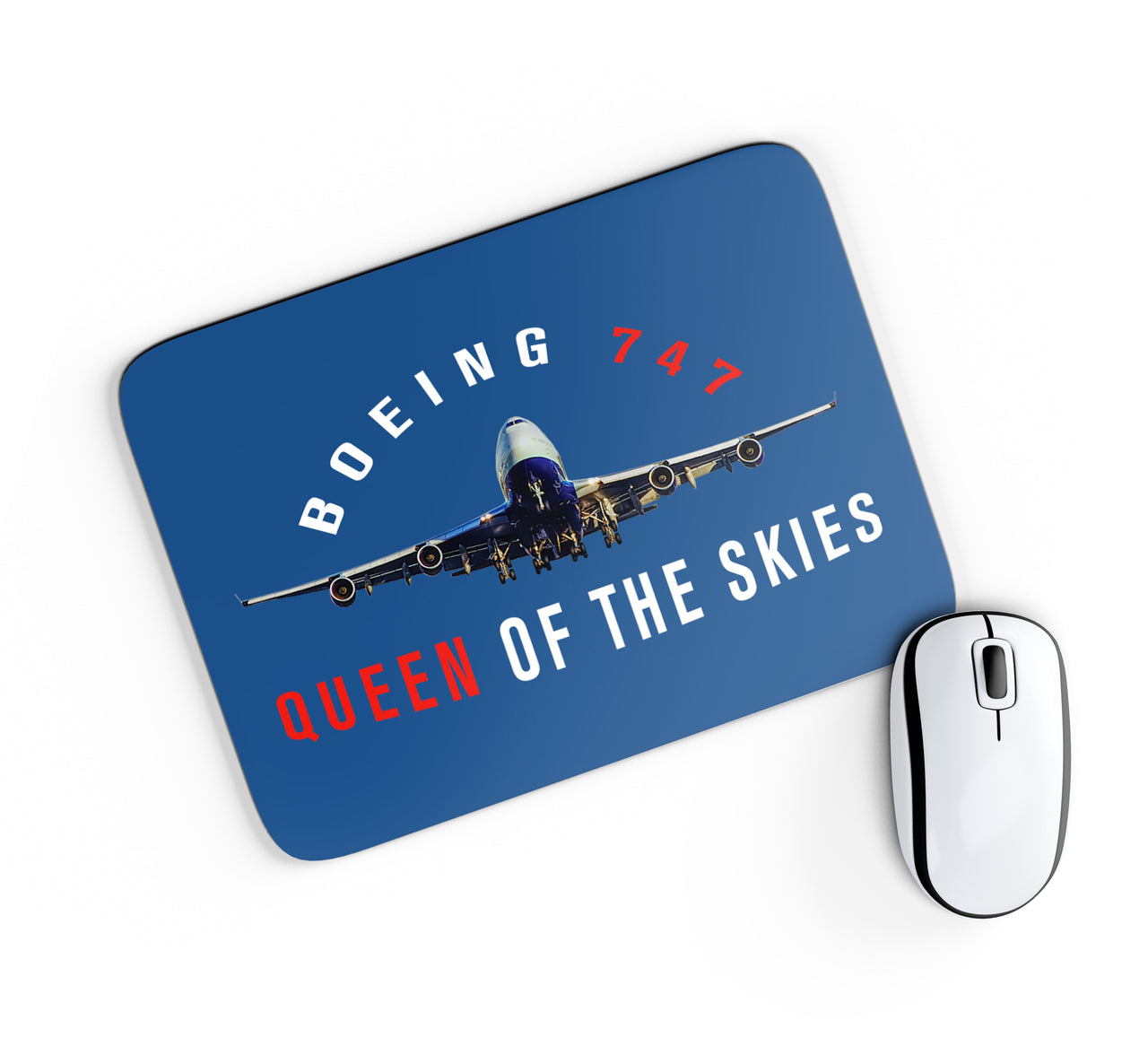 Boeing 747 Queen of the Skies Designed Mouse Pads