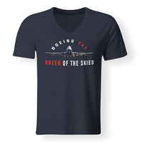 Thumbnail for Boeing 747 Queen of the Skies Designed V-Neck T-Shirts