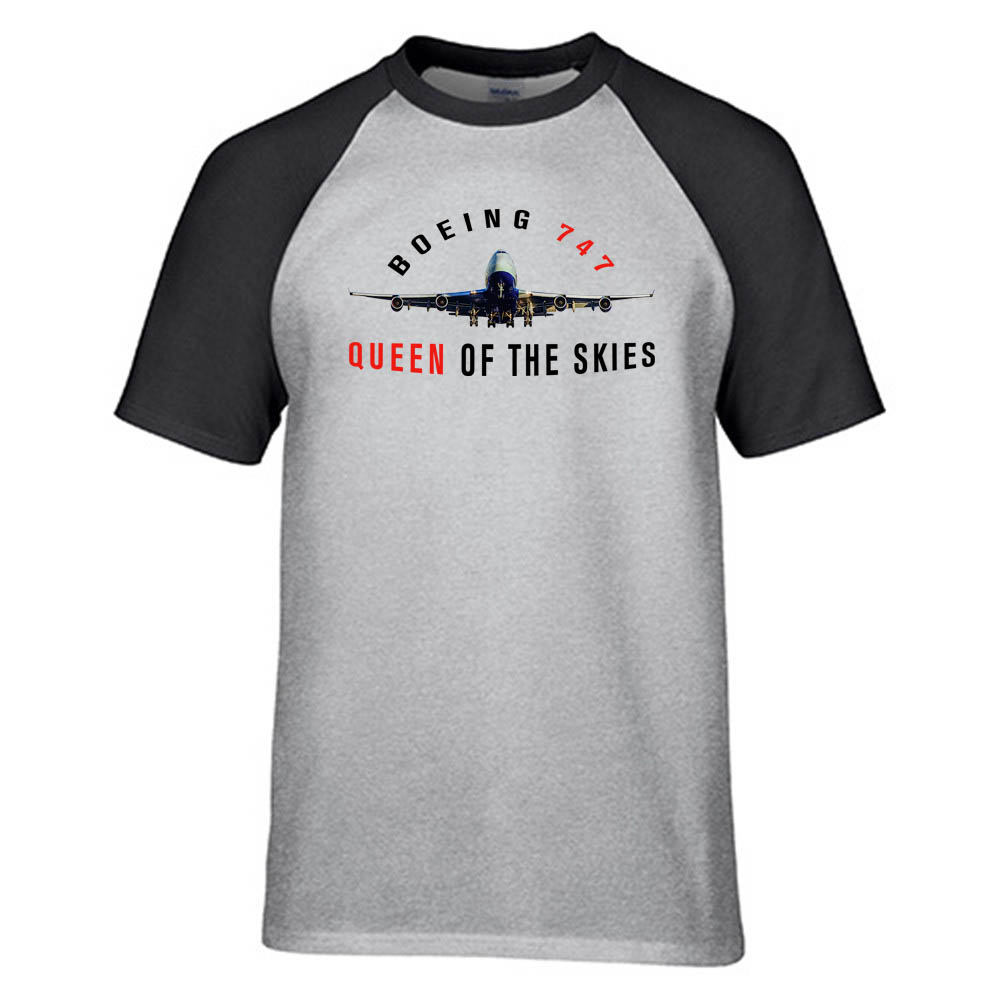 Boeing 747 Queen of the Skies Designed Raglan T-Shirts