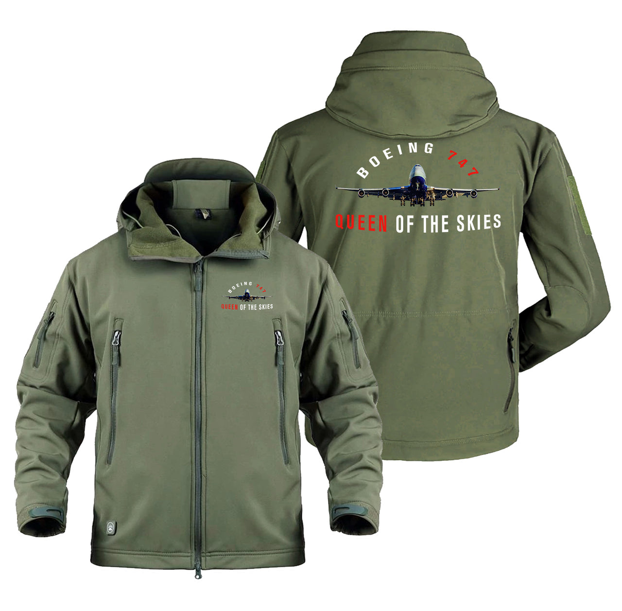 Boeing 747 Queen of the Skies Designed Military Jackets (Customizable)