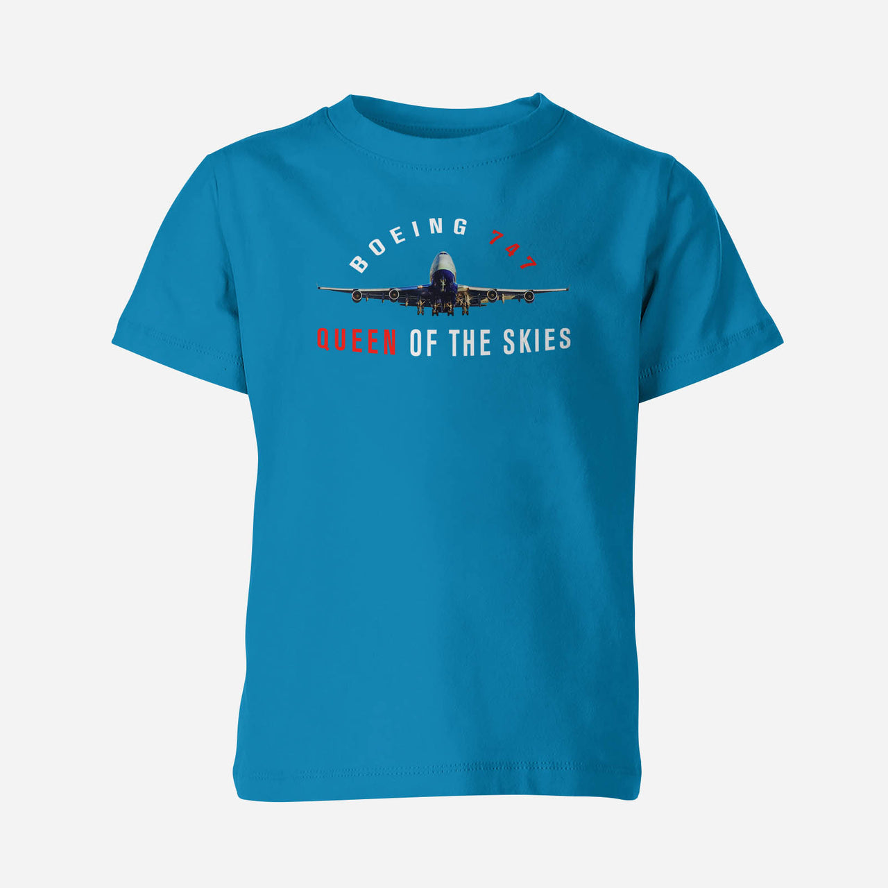 Boeing 747 Queen of the Skies Designed Children T-Shirts