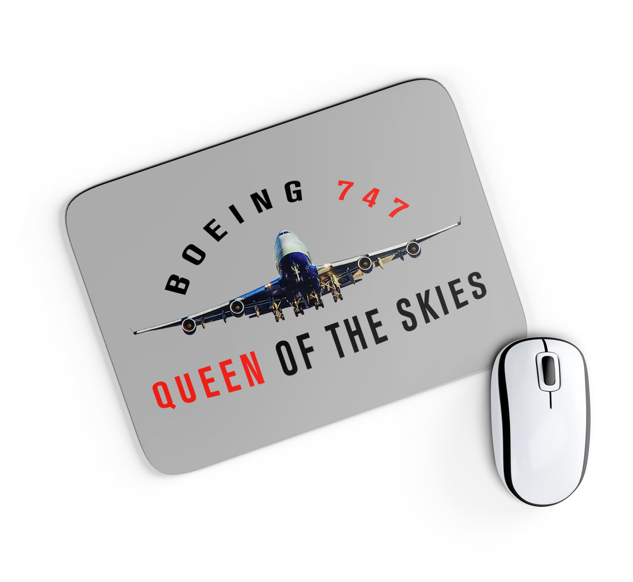 Boeing 747 Queen of the Skies Designed Mouse Pads