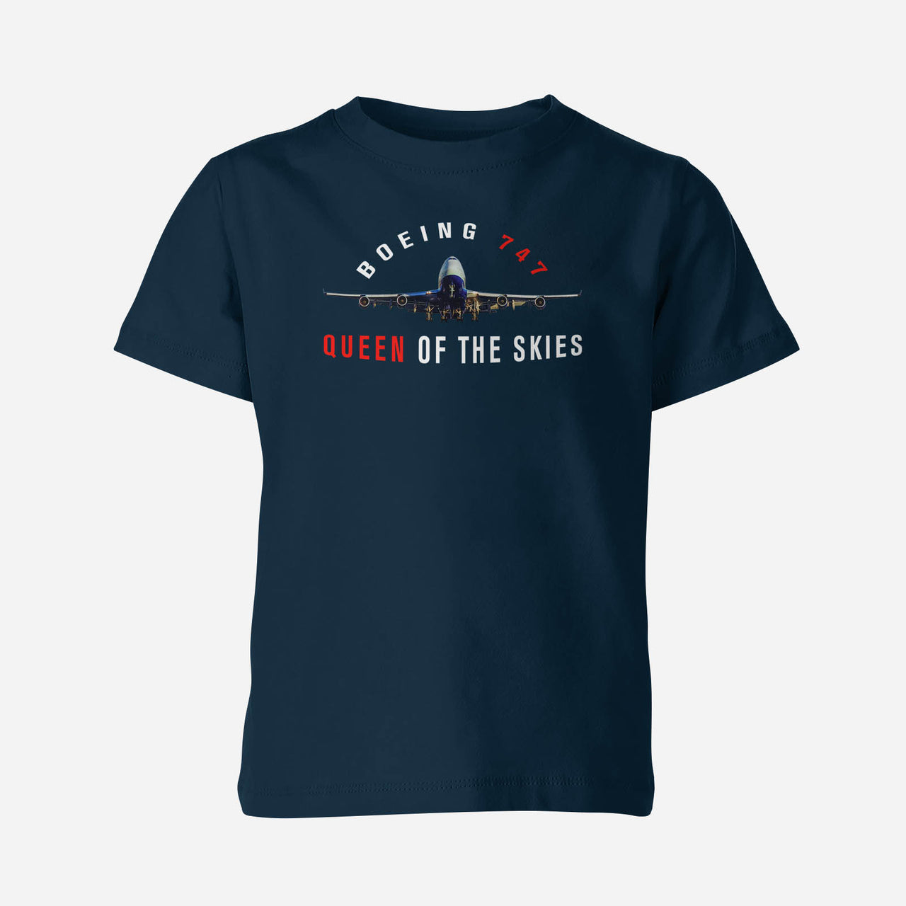 Boeing 747 Queen of the Skies Designed Children T-Shirts