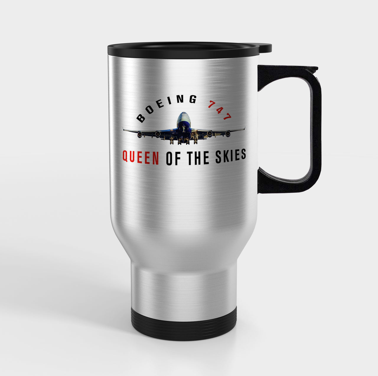 Boeing 747 Queen of the Skies Designed Travel Mugs (With Holder)