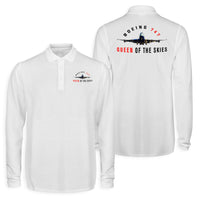 Thumbnail for Boeing 747 Queen of the Skies Designed Long Sleeve Polo T-Shirts (Double-Side)