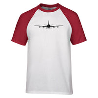 Thumbnail for Boeing 747 Silhouette Designed Raglan T-Shirts