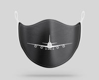 Thumbnail for Boeing 747 Silhouette Designed Face Masks