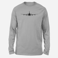 Thumbnail for Boeing 747 Silhouette Designed Long-Sleeve T-Shirts