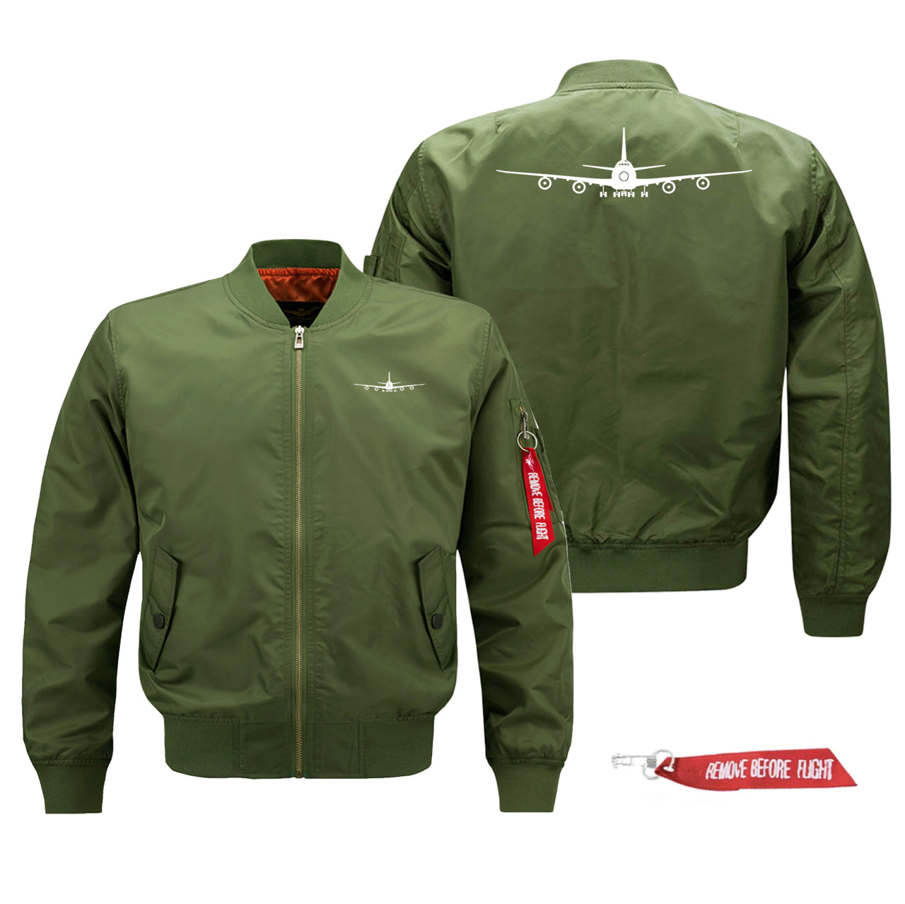 Boeing 747 Silhouette Designed Pilot Jackets (Customizable)