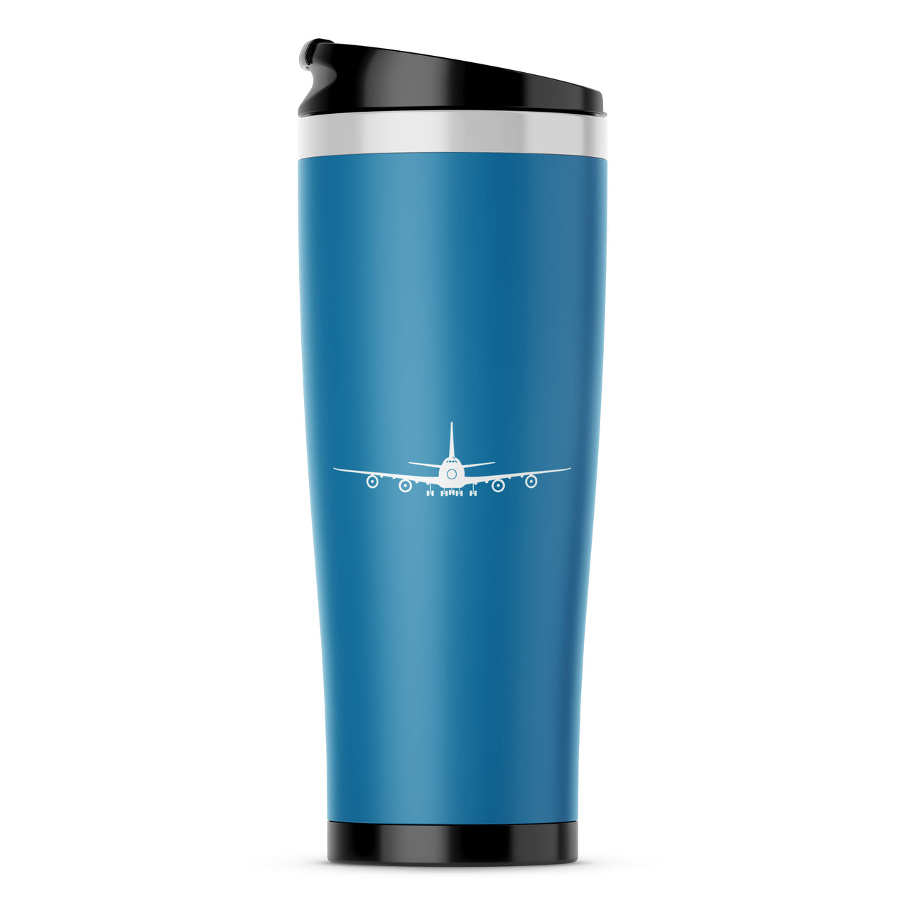 Boeing 747 Silhouette Designed Stainless Steel Travel Mugs