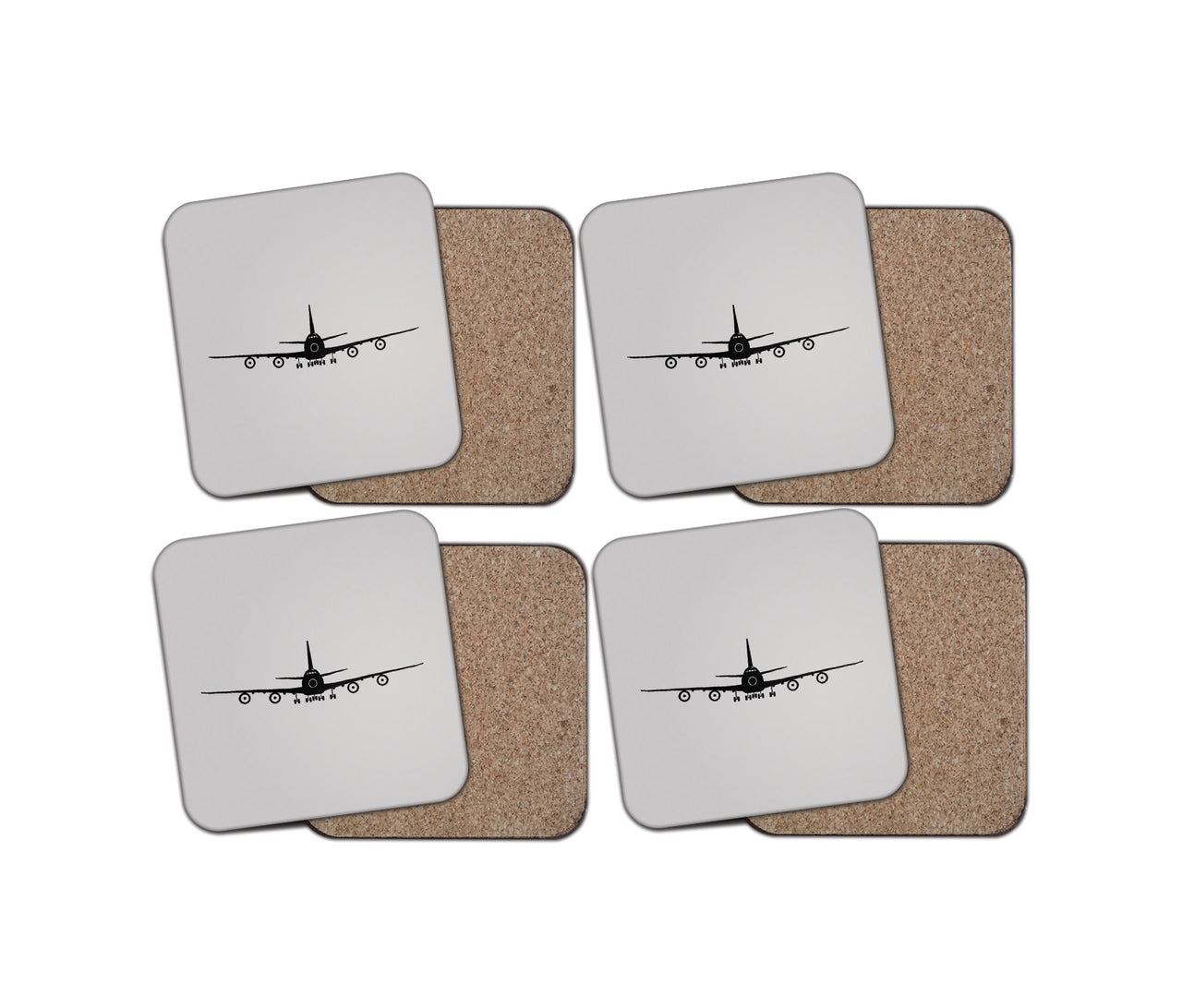 Boeing 747 Silhouette Designed Coasters