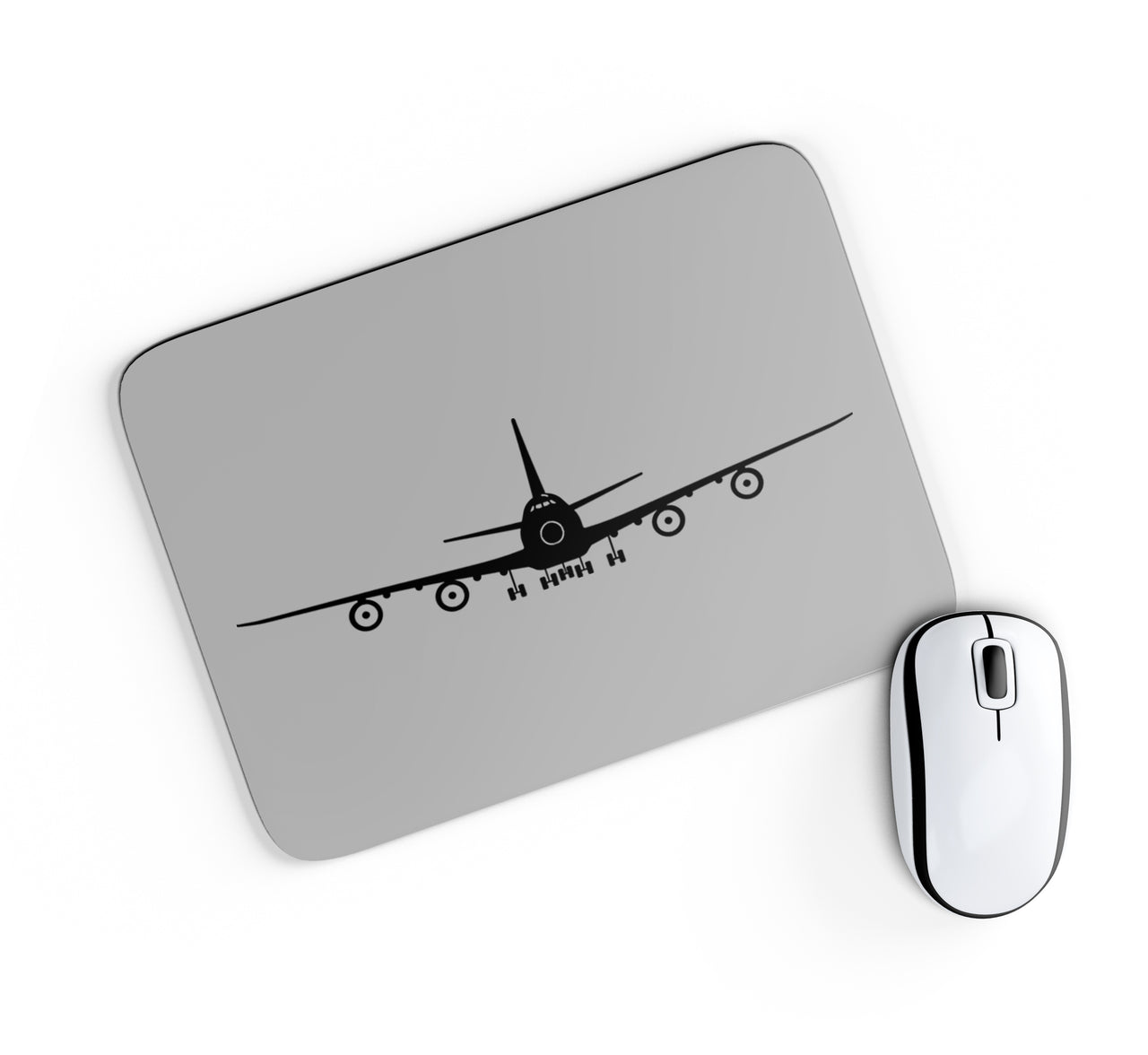 Boeing 747 Silhouette Designed Mouse Pads