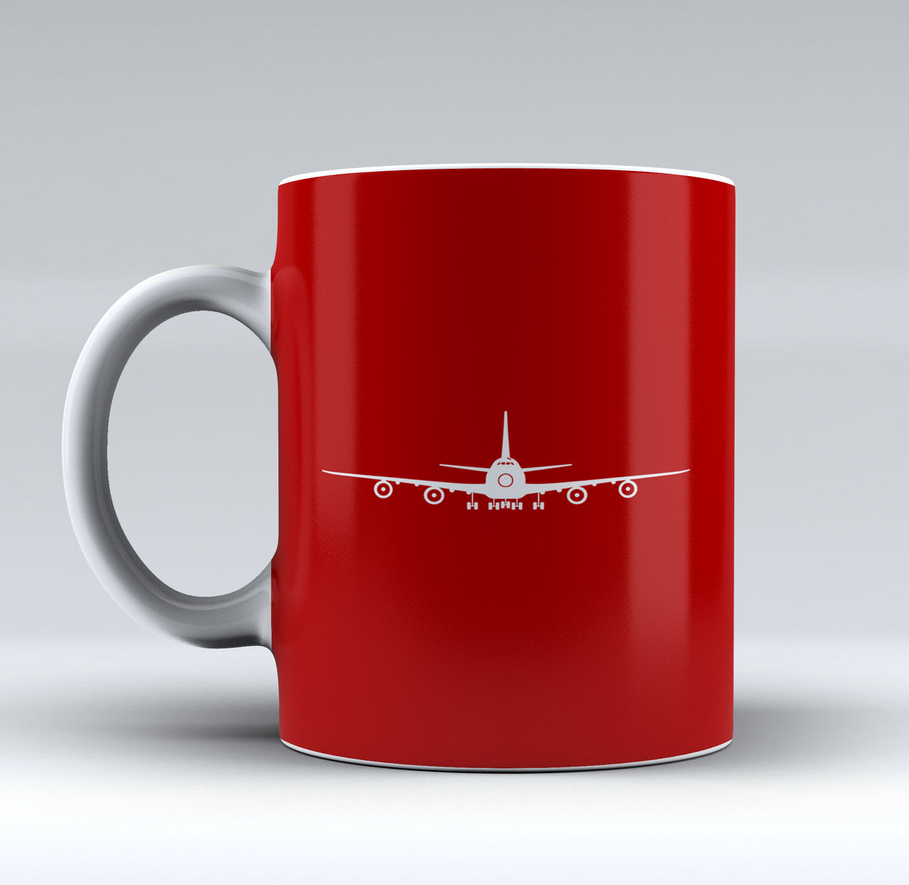 Boeing 747 Silhouette Designed Mugs