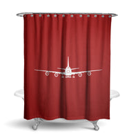 Thumbnail for Boeing 747 Silhouette Designed Shower Curtains